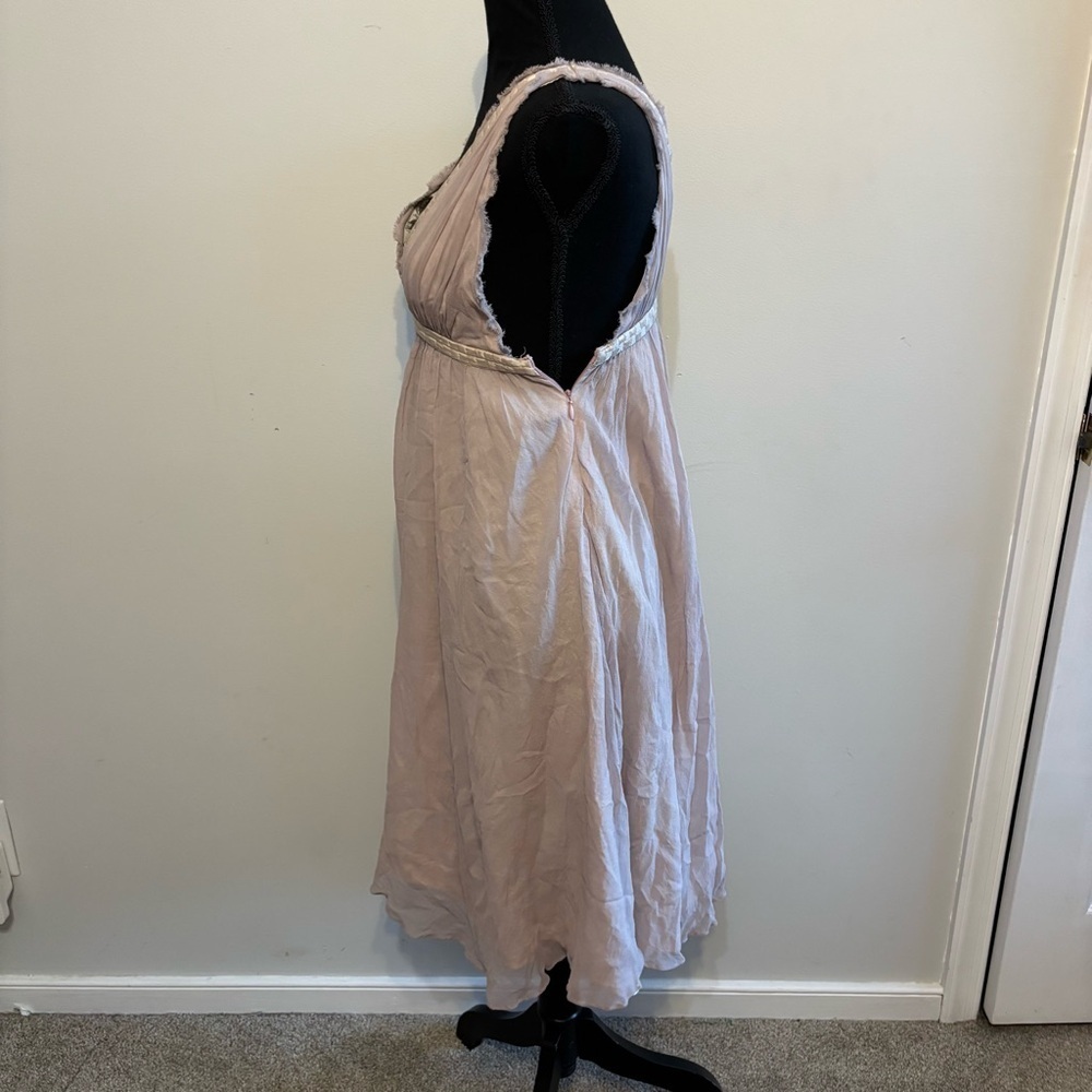 Camilla and Marc Baby Doll V Neck Low Cut Formal Silk Dress AU 10 / US 6 - Picture 5 of 9